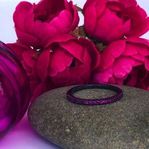 NWOT Black & Magenta Ruby Ring, size 8